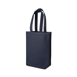 2 Bottle Non Woven Tote in Blue by True