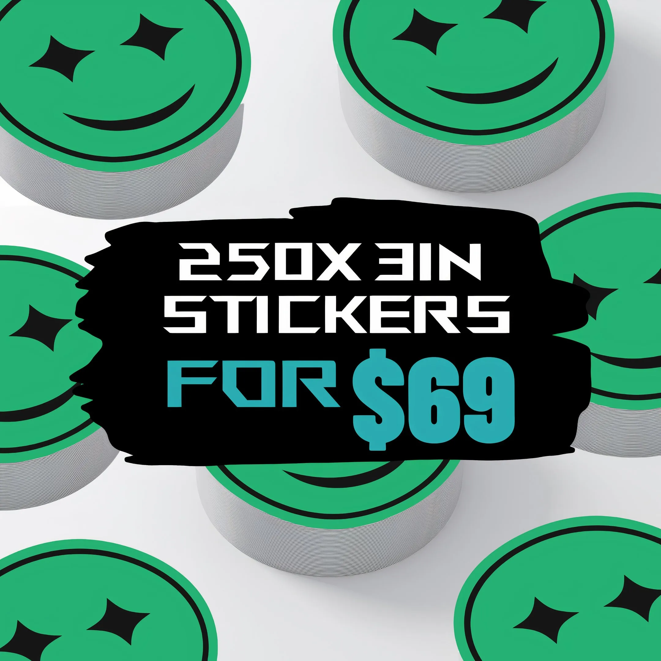 250x Customized Stickers | 3"