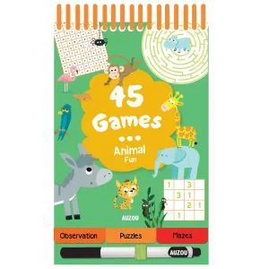 45 Games - Animals Activity Book