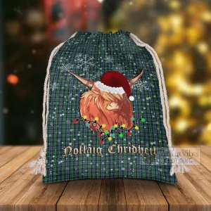 Arbuthnot Tartan Christmas Santa's Bag with Highland Cow
