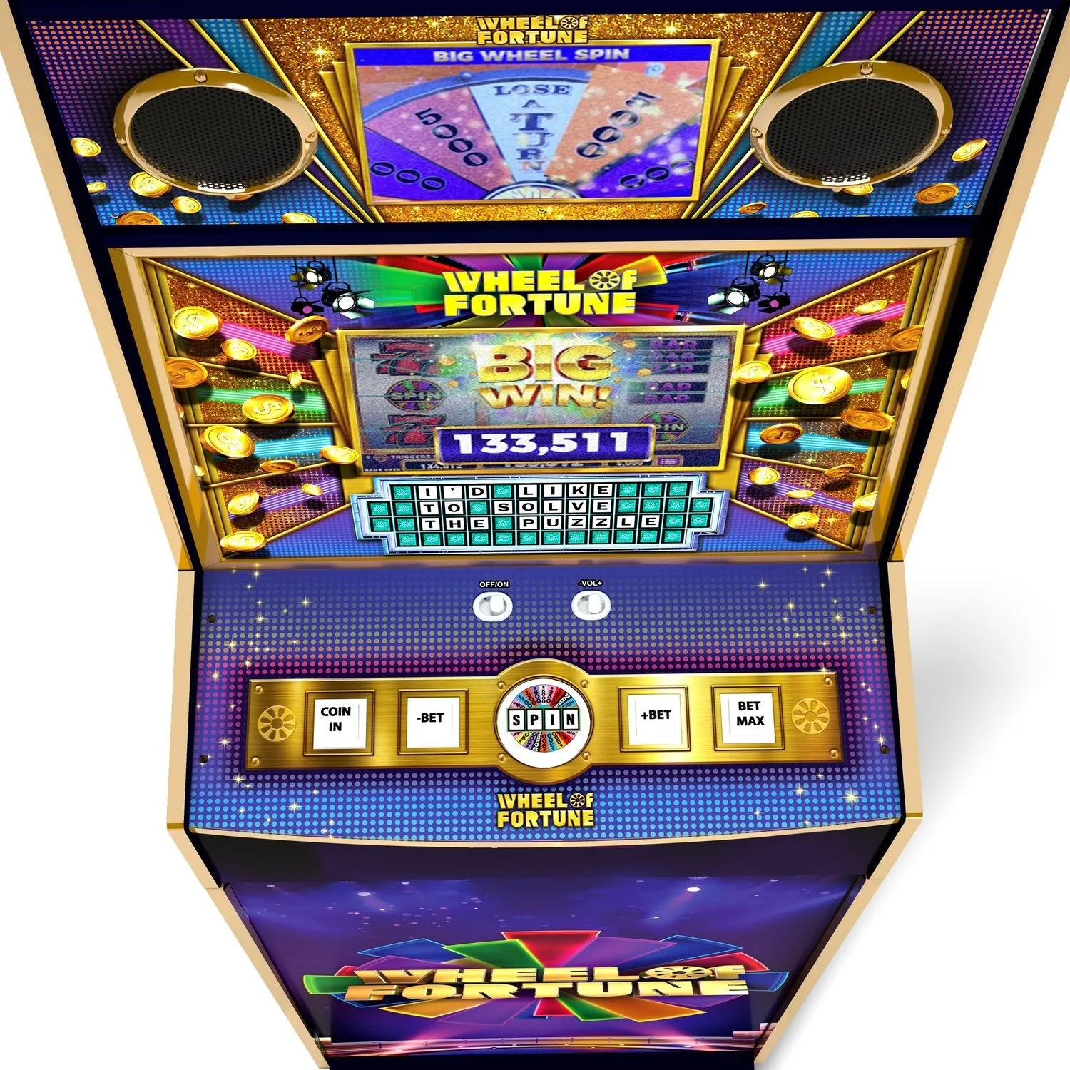 Arcade1Up Wheel of Fortune Casinocade Deluxe Arcade Game Cabinet
