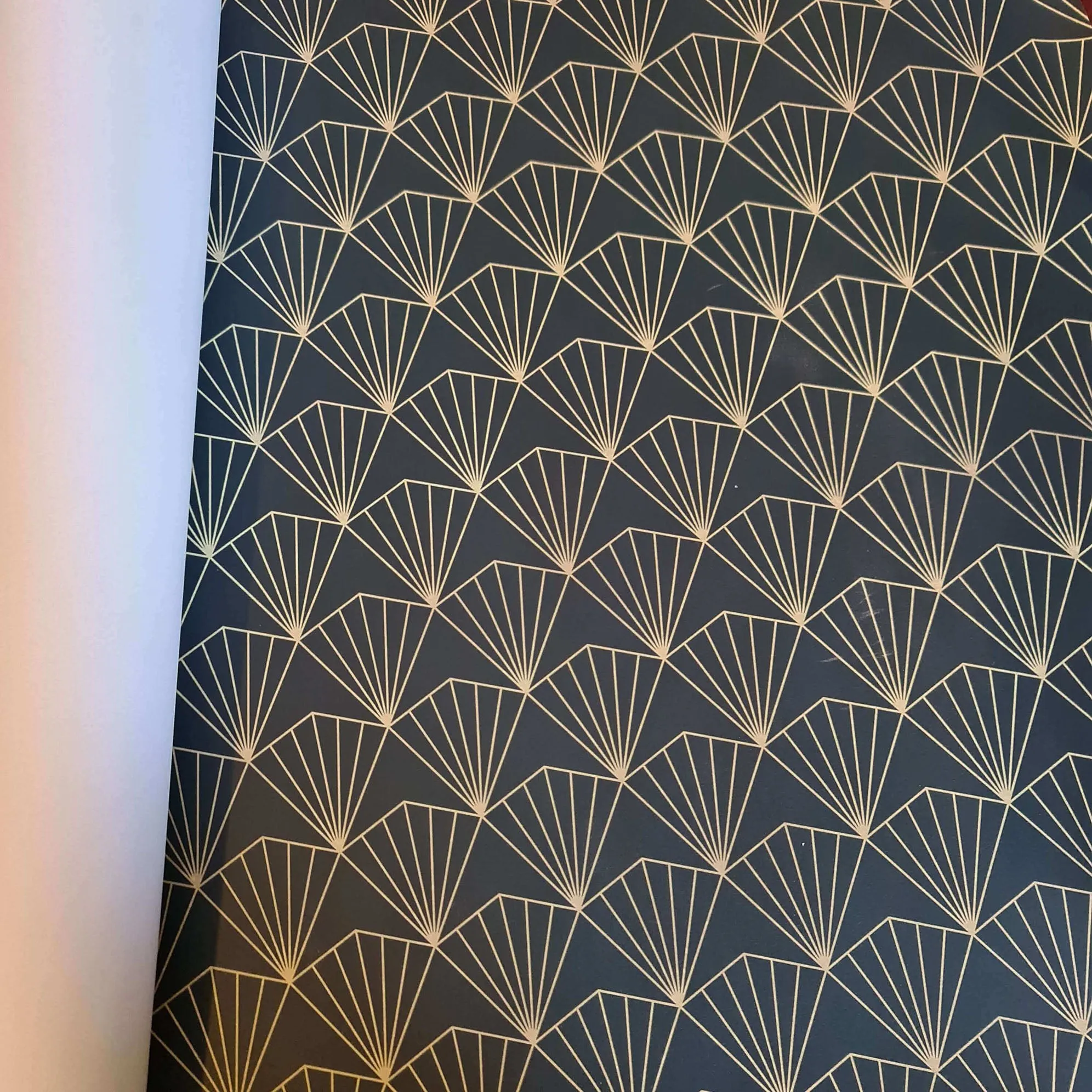 Art Deco Wrapping Paper Set - Large Shell (5 sheets 700mm x 500mm)