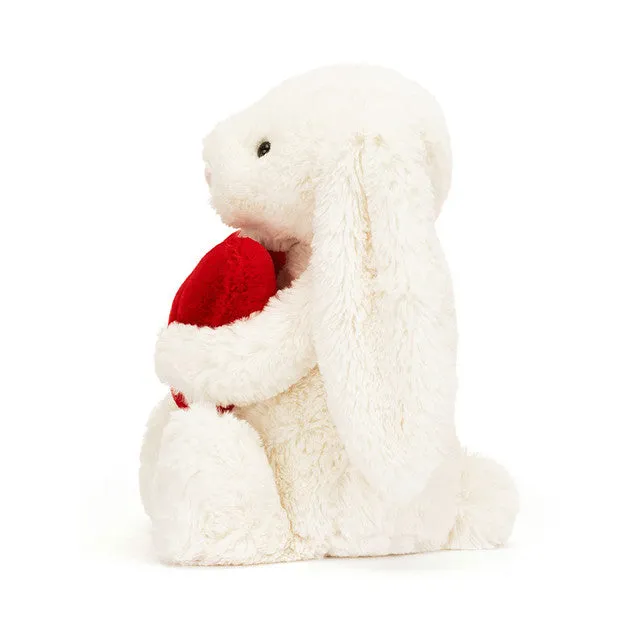 Bashful Red Love Heart Bunny Little