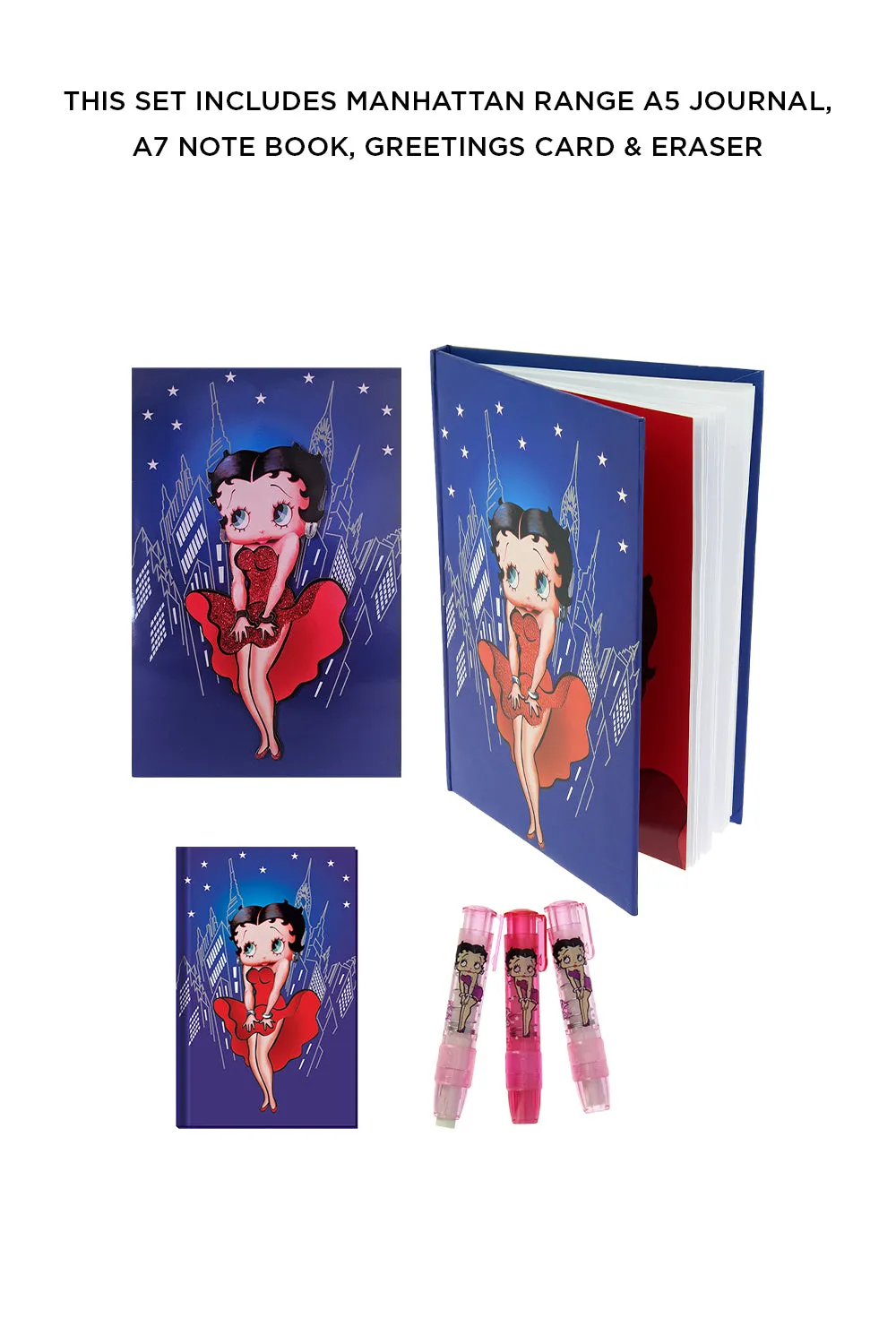 Betty Boop Manhattan Design Stationery Gift Set