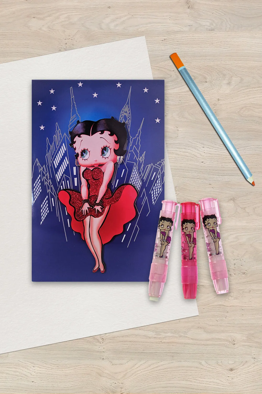 Betty Boop Manhattan Design Stationery Gift Set
