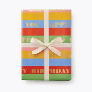 Birthday Wishes Continuous Wrap