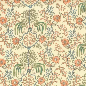 Carta Varese - Flowering Shrub (Orange/Blue)