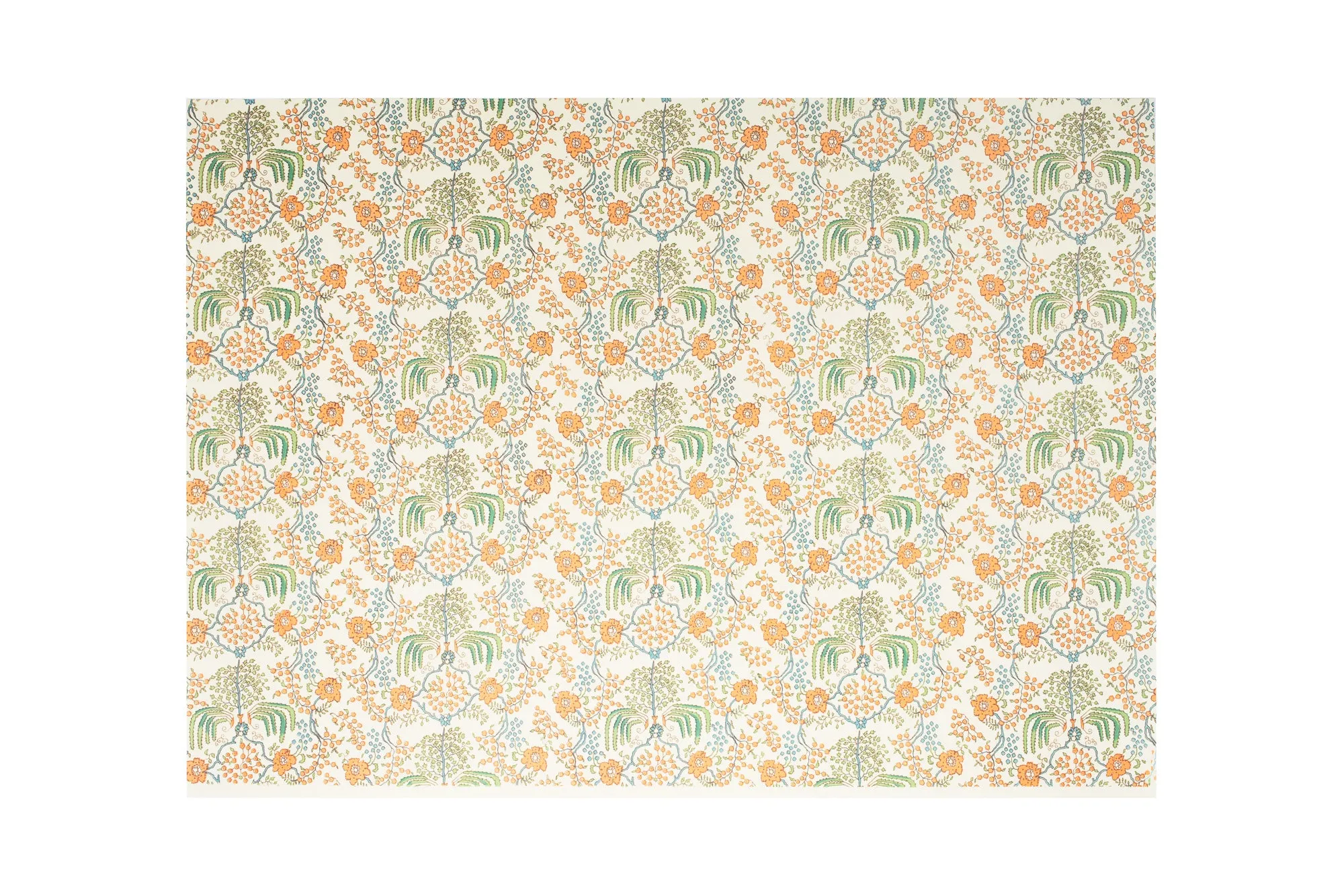 Carta Varese - Flowering Shrub (Orange/Blue)