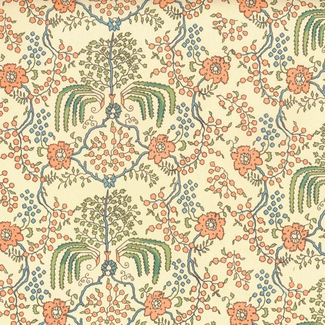 Carta Varese - Flowering Shrub (Orange/Blue)