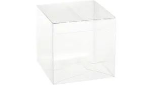 Clear Soft Gift Boxes 4"x4"x4" 16 Pack