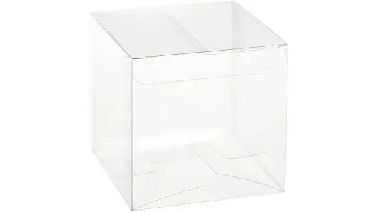 Clear Soft Gift Boxes 4"x4"x4" 16 Pack