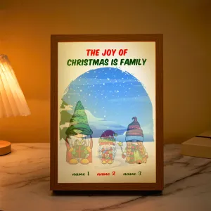 Custom Gnome Lamp Personalized Family Clip Art Light Christmas Gifts