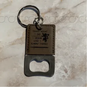 Customizable  Bottle Opener Keychain