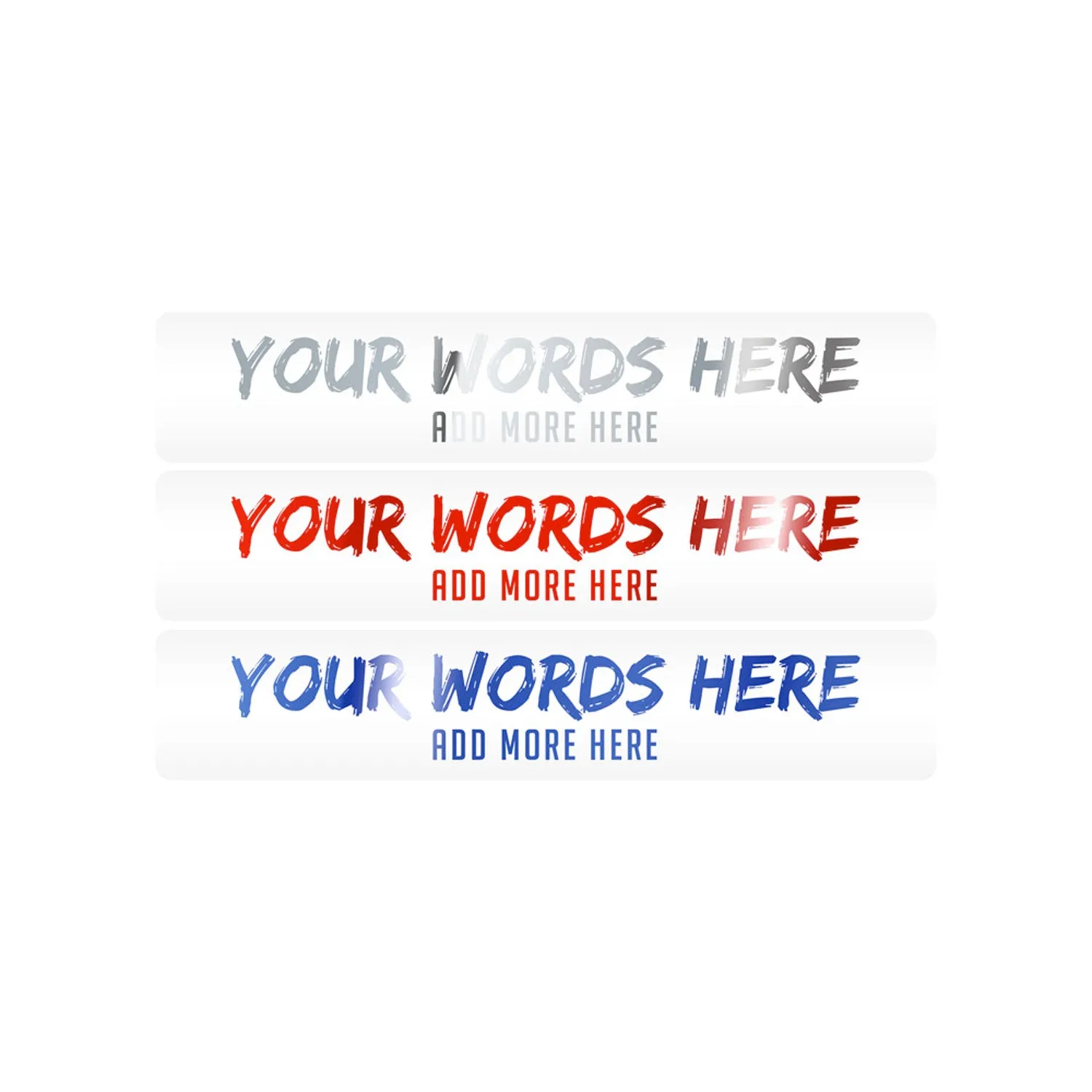 Customizable Designer Rod Decals - Brush