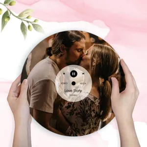 Customizable Photo & Song Imitation Record Plaque