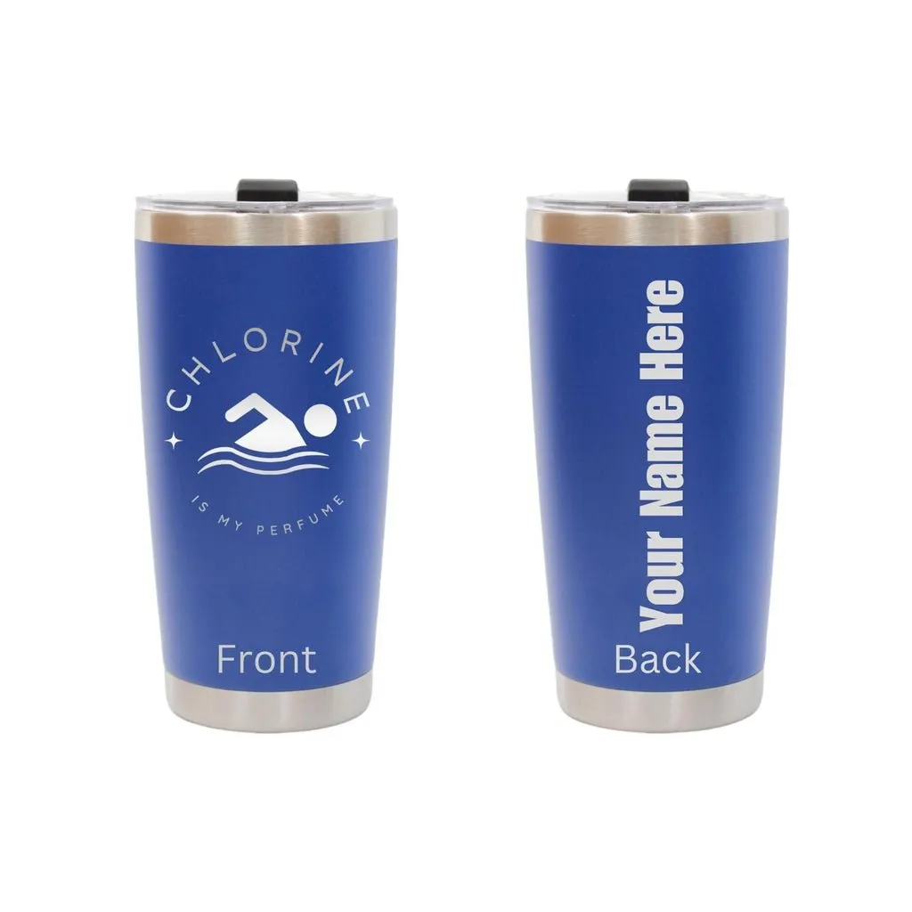 Dashing Nova ™ Personalized Custom Name Tumbler Inspirational Quotes Best Presents Swim Gifts for Swimmers and Coaches