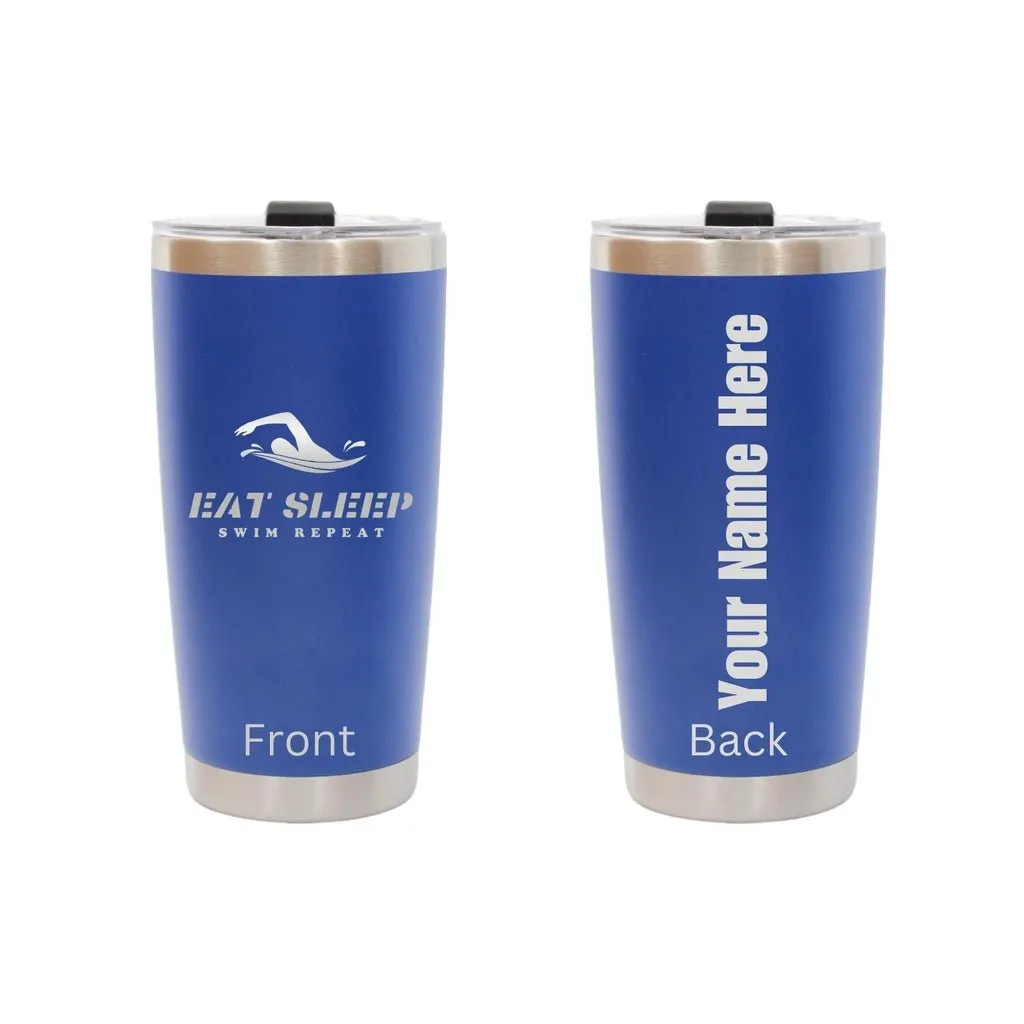Dashing Nova ™ Personalized Custom Name Tumbler Inspirational Quotes Best Presents Swim Gifts for Swimmers and Coaches