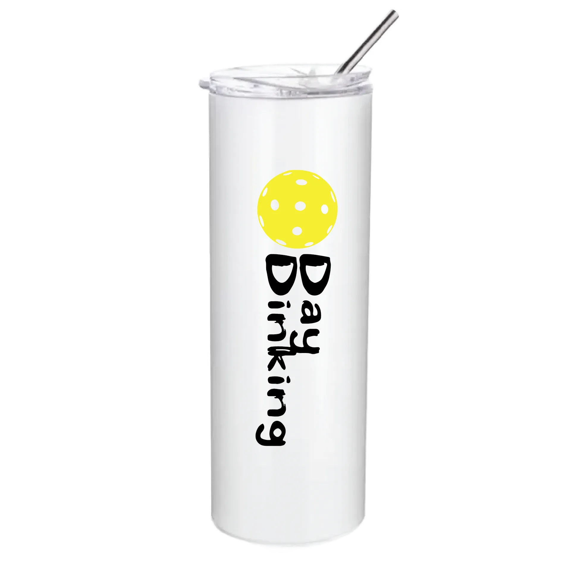 Day Dinking With Pickleball (Customizable) | Pickleball Tumbler | Fun Pickleball Gifts