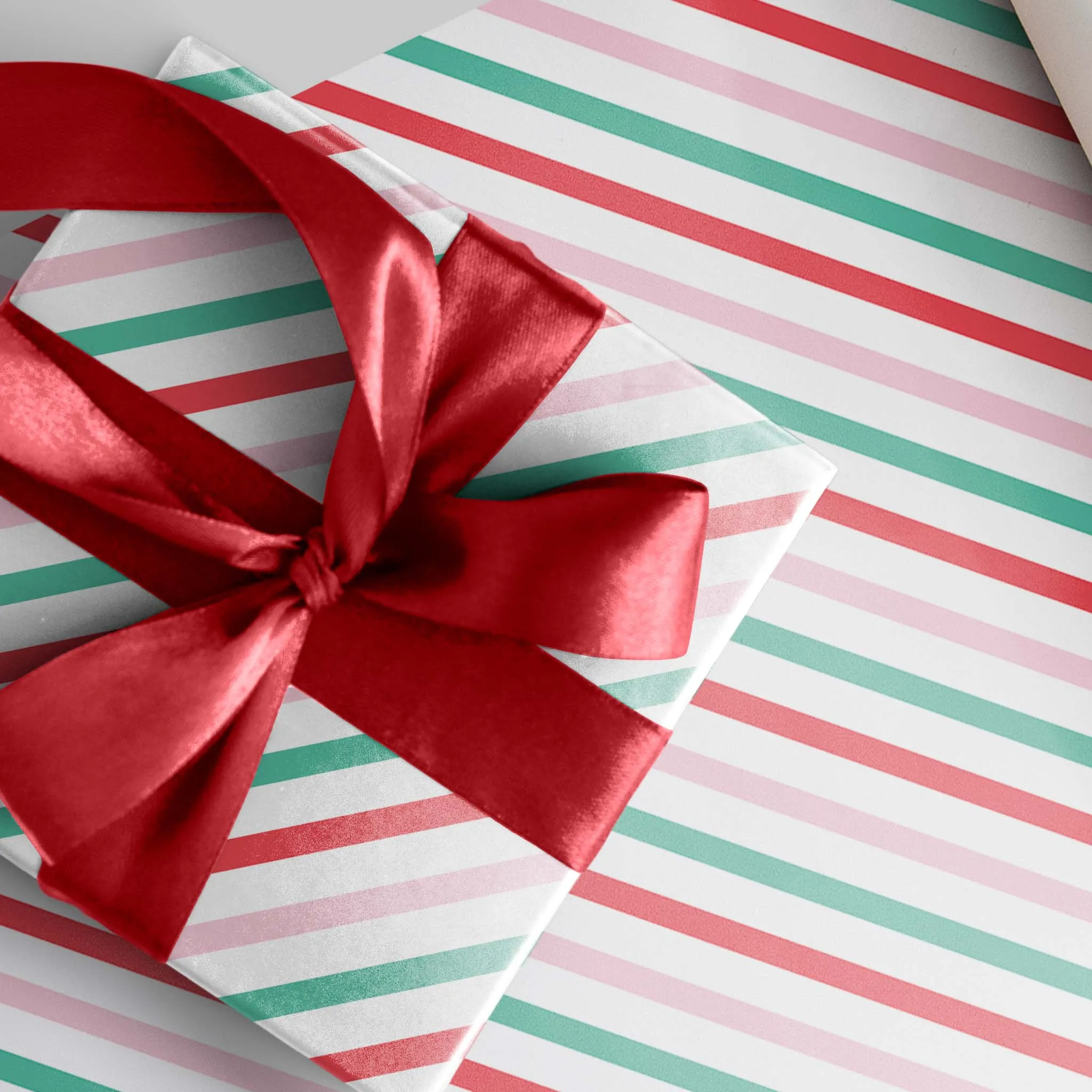 Diagonal Stripes Gift Wrap Sheet