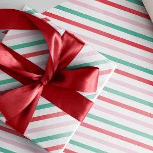 Diagonal Stripes Gift Wrap Sheet