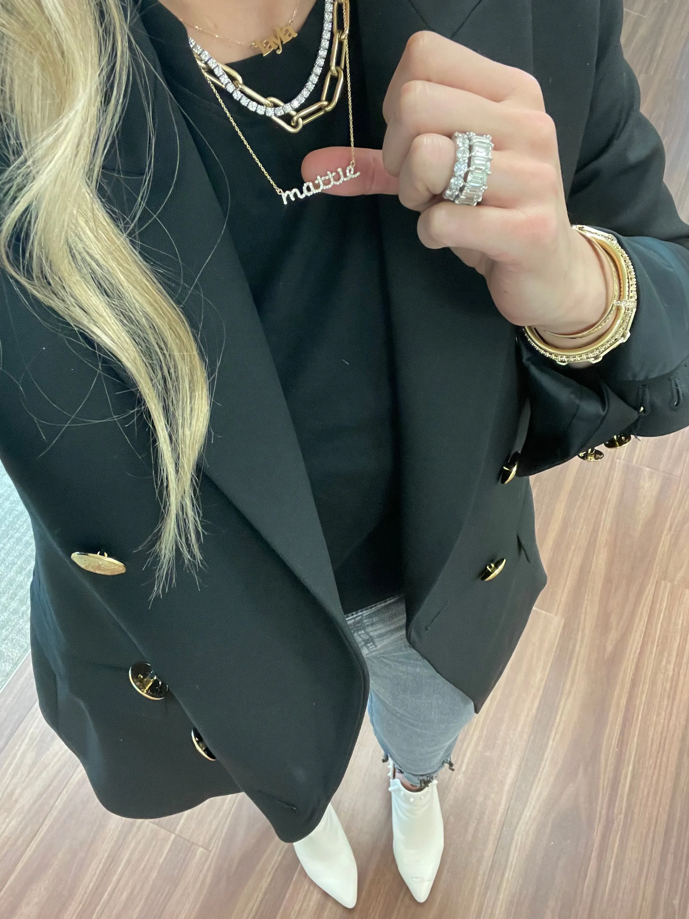 Diamond Script Name Necklace