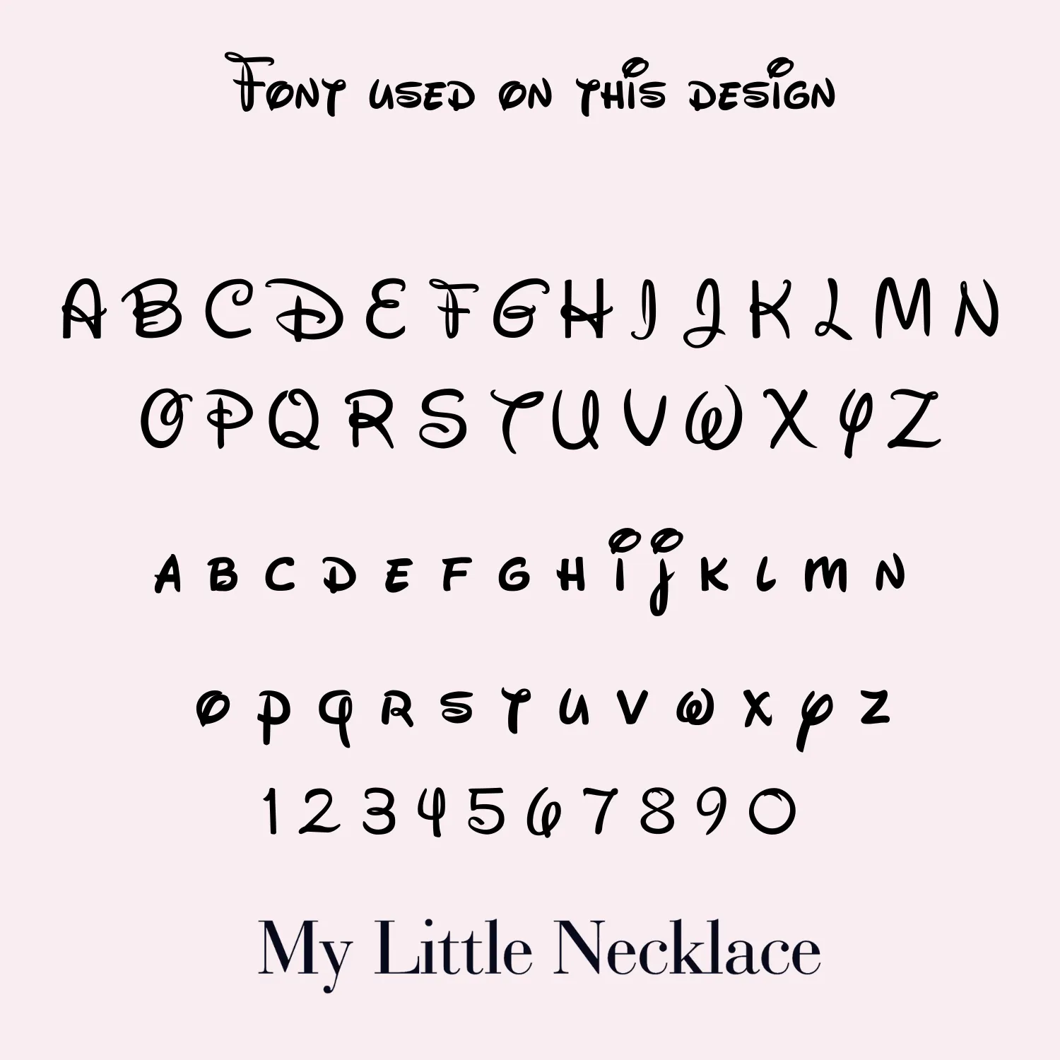 Disney-inspired Custom Name Necklace