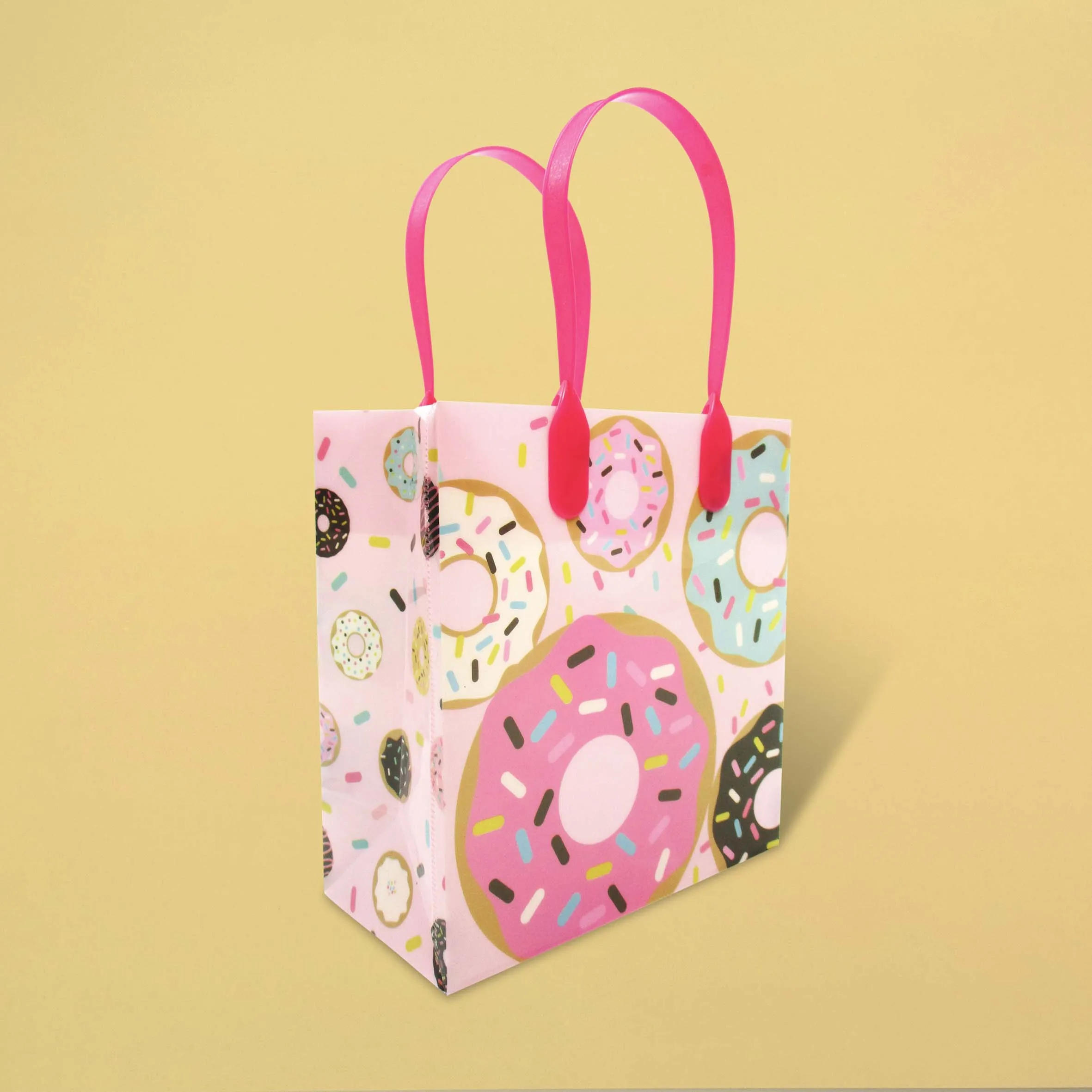 Donuts Party Favor Bags Treat Bags - Set of 6 or 12
