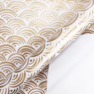 Gold Rainbows Wrapping Paper Roll