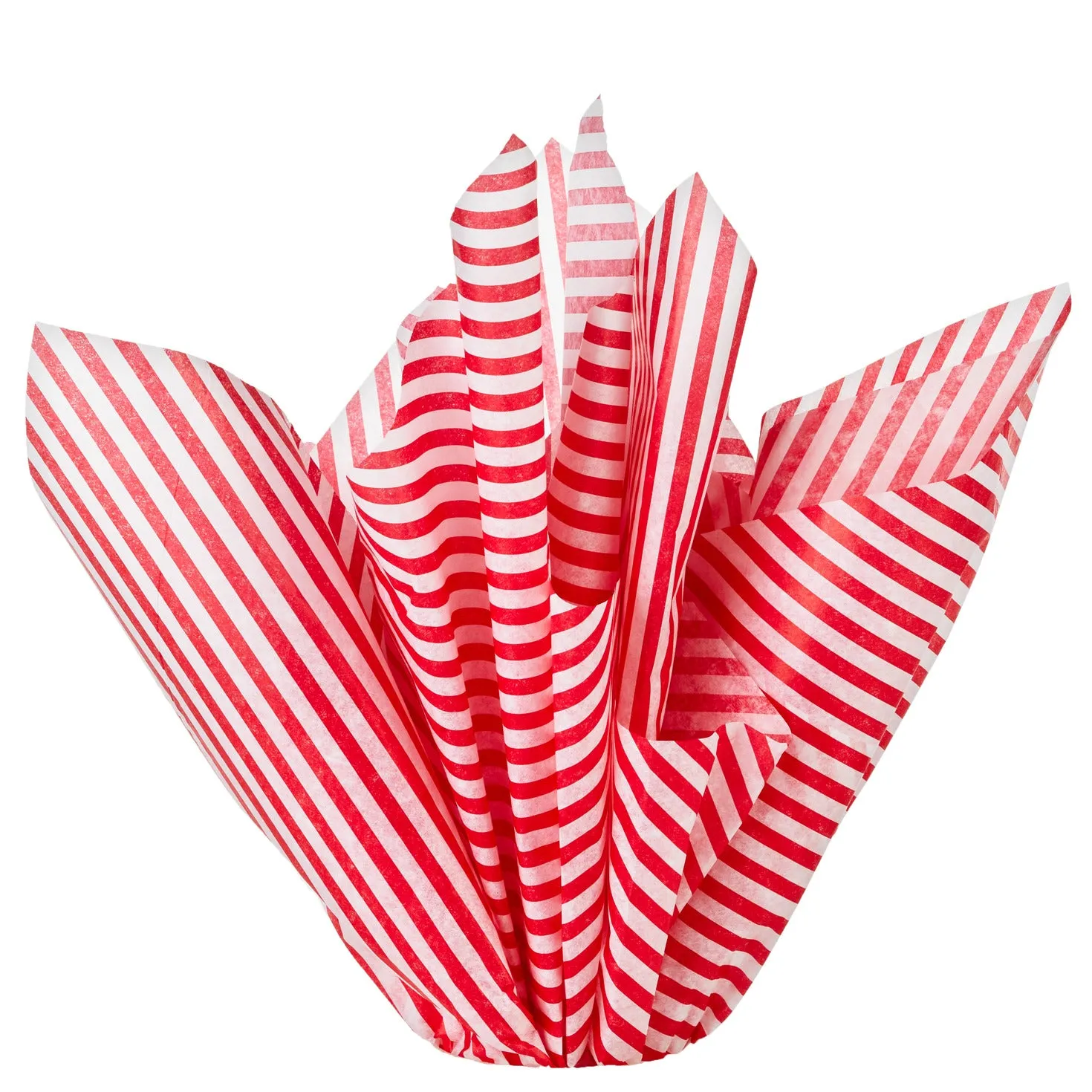 Hallmark Red and White Stripe Tissue Paper, 6 sheets