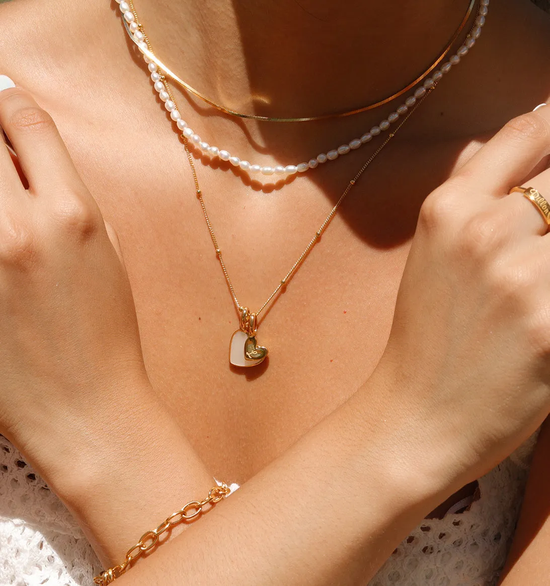 Heart Necklace Set