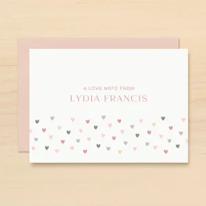 Heart Personalized Stationery