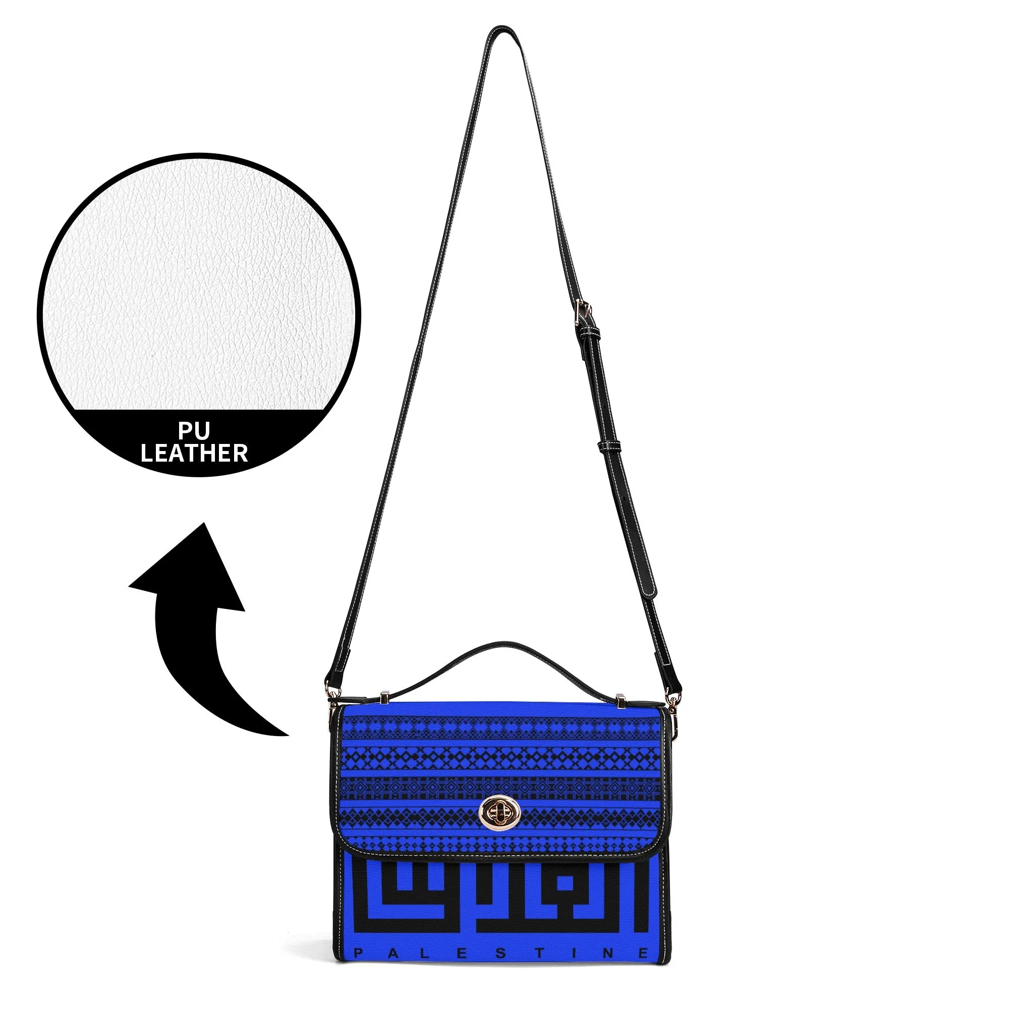 Jerusalem Elegant Shoulder Bag - Blue Velvet