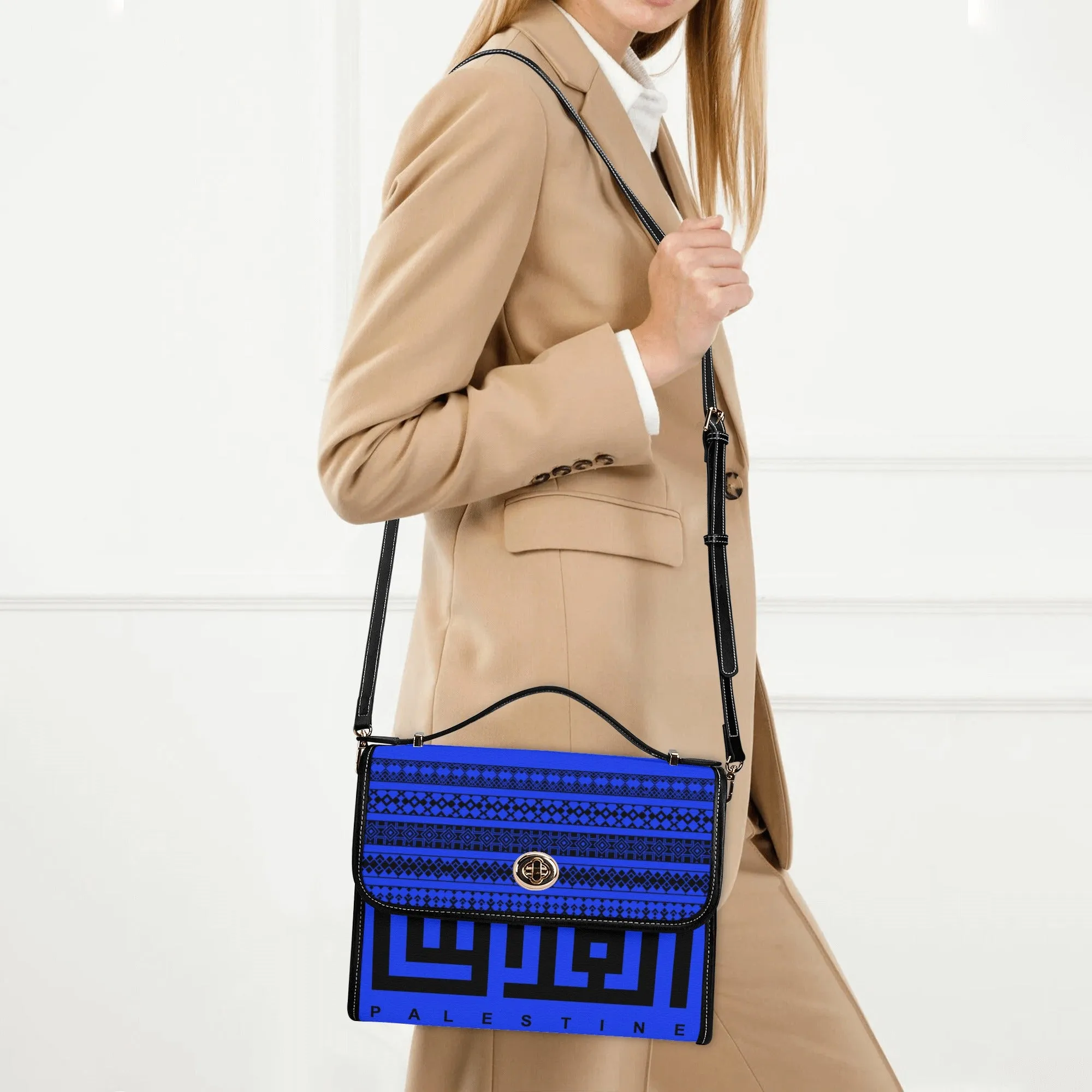 Jerusalem Elegant Shoulder Bag - Blue Velvet