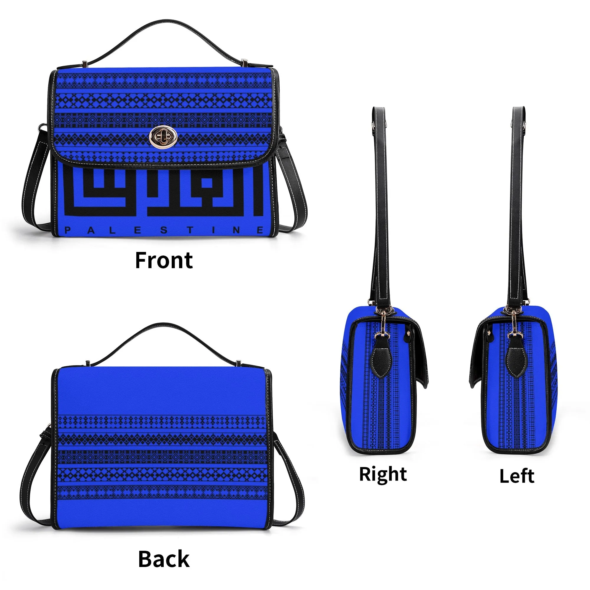Jerusalem Elegant Shoulder Bag - Blue Velvet