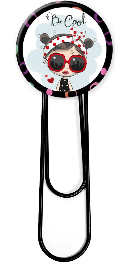 Jumbo Paper Clip Bookmark - Black