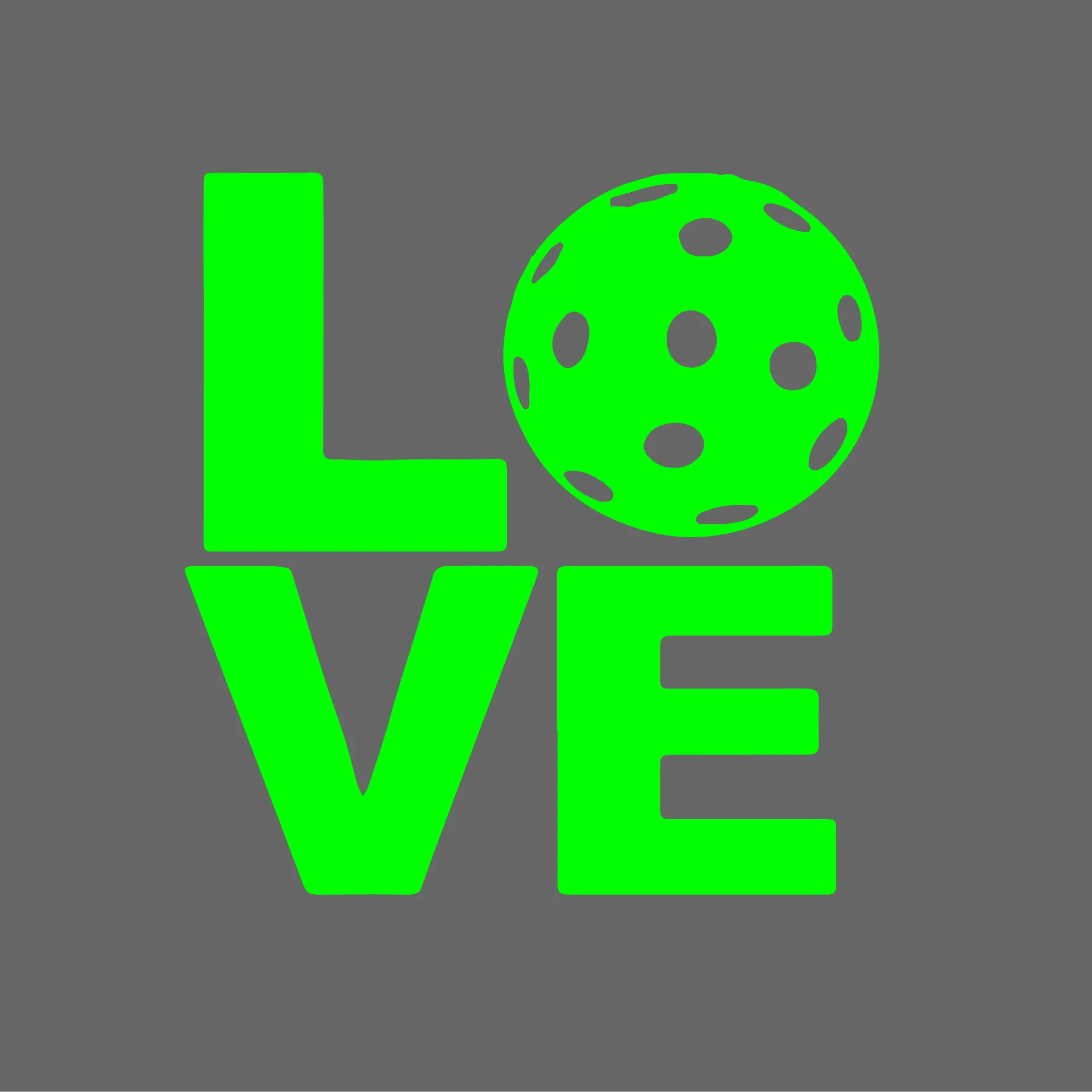 LOVE With Pickleball | Pickleball Car Decal And Pickleball Sticker | Customizable Color