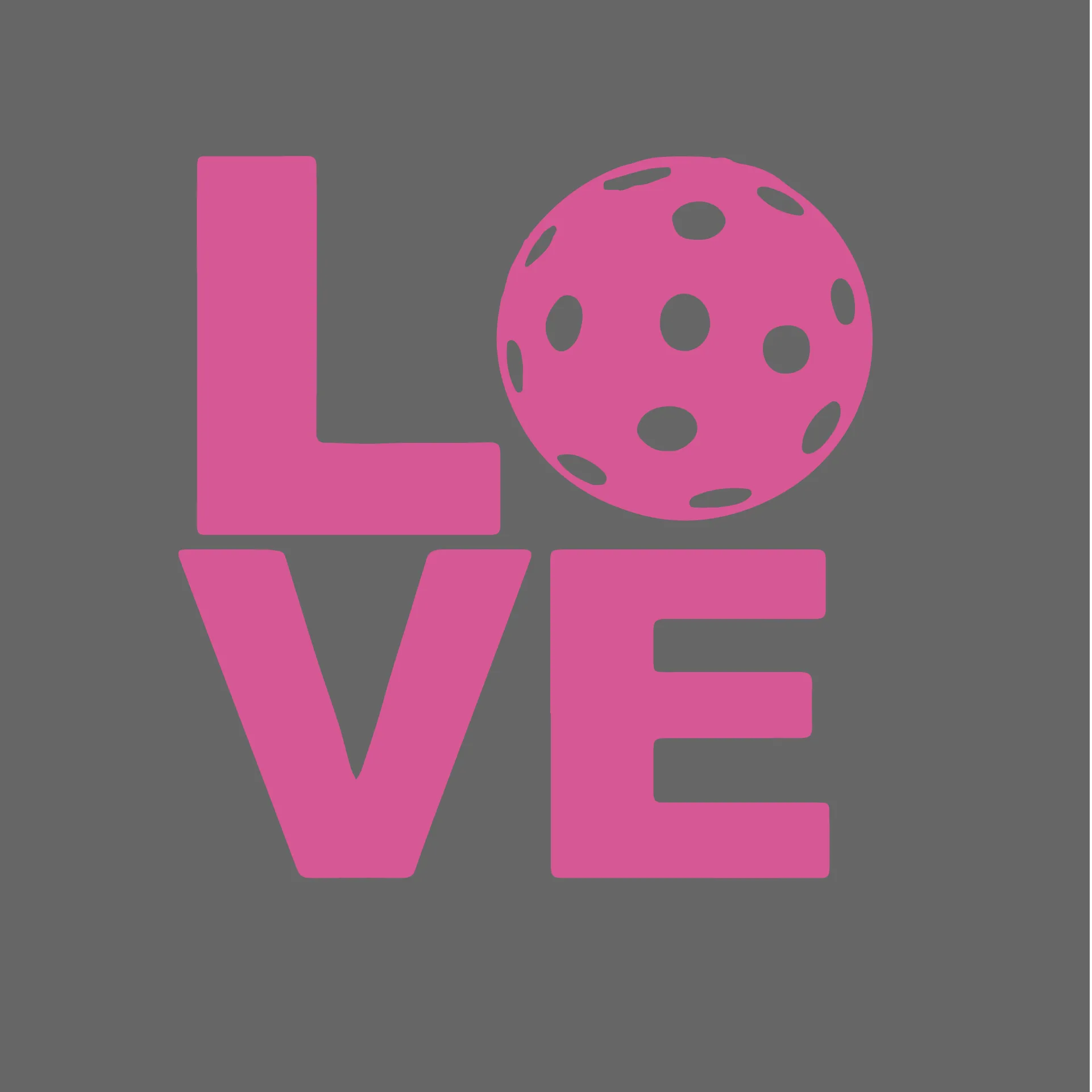 LOVE With Pickleball | Pickleball Car Decal And Pickleball Sticker | Customizable Color