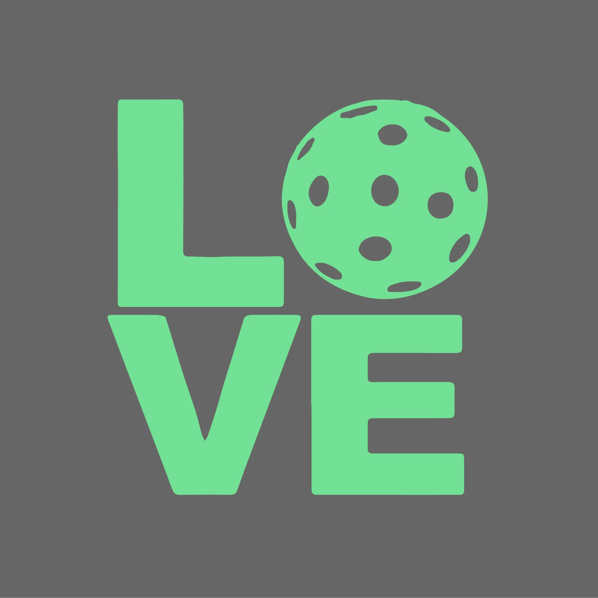 LOVE With Pickleball | Pickleball Car Decal And Pickleball Sticker | Customizable Color