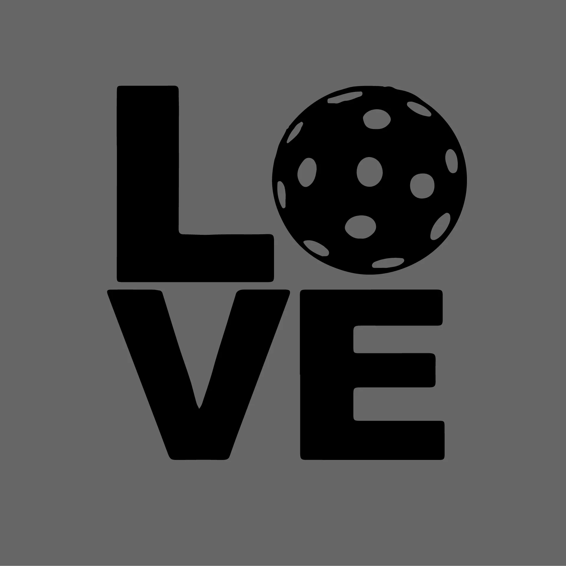 LOVE With Pickleball | Pickleball Car Decal And Pickleball Sticker | Customizable Color