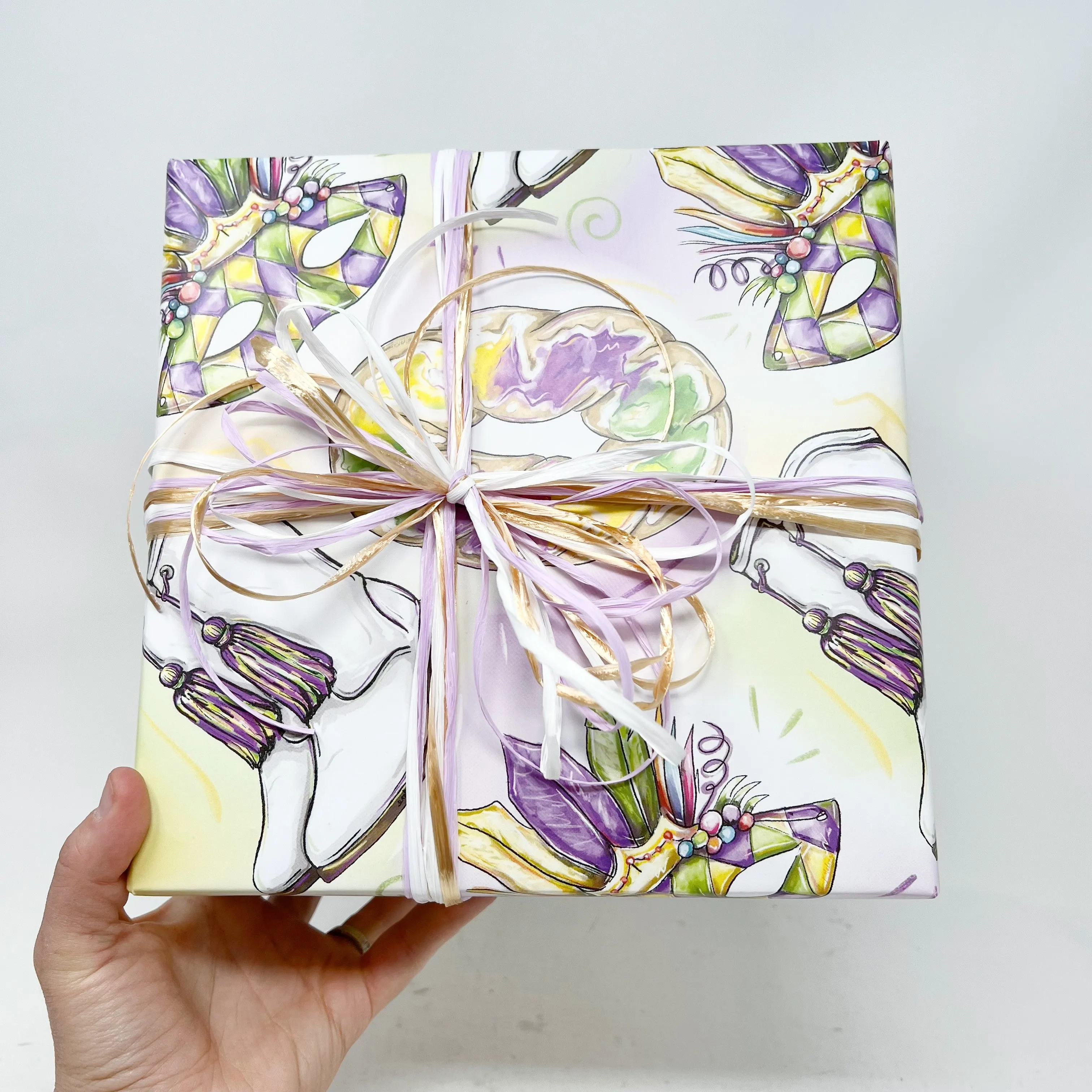 Mardi Gras Gift Wrap