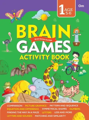 Om Books International Brain Games Activity Book Level 1: Binder 1