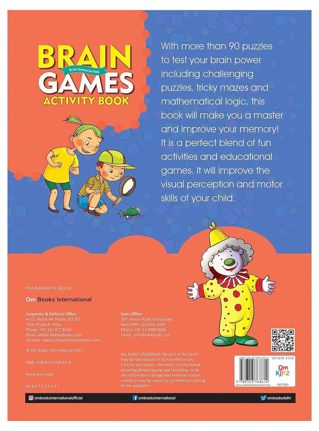 Om Books International Brain Games Activity Book Level 3 Binder 1