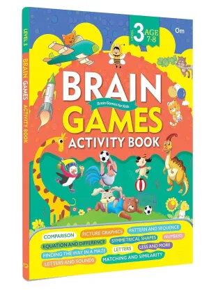 Om Books International Brain Games Activity Book Level 3 Binder 1
