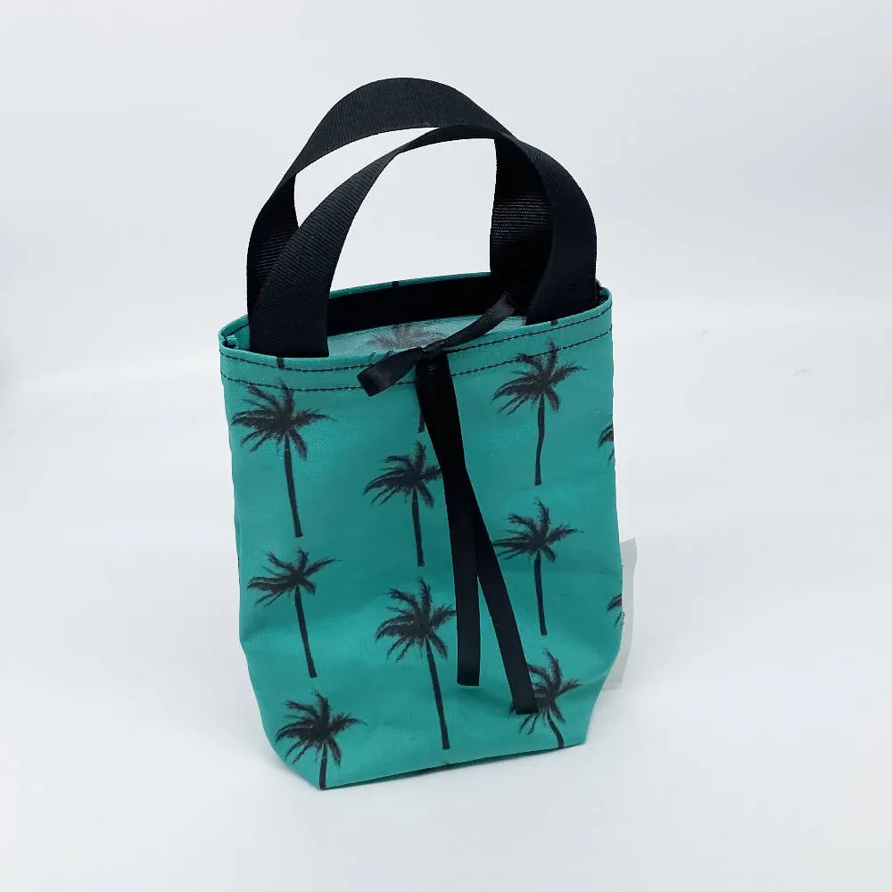 Palm Tree Reusable Cloth Gift Bags - Set of 5