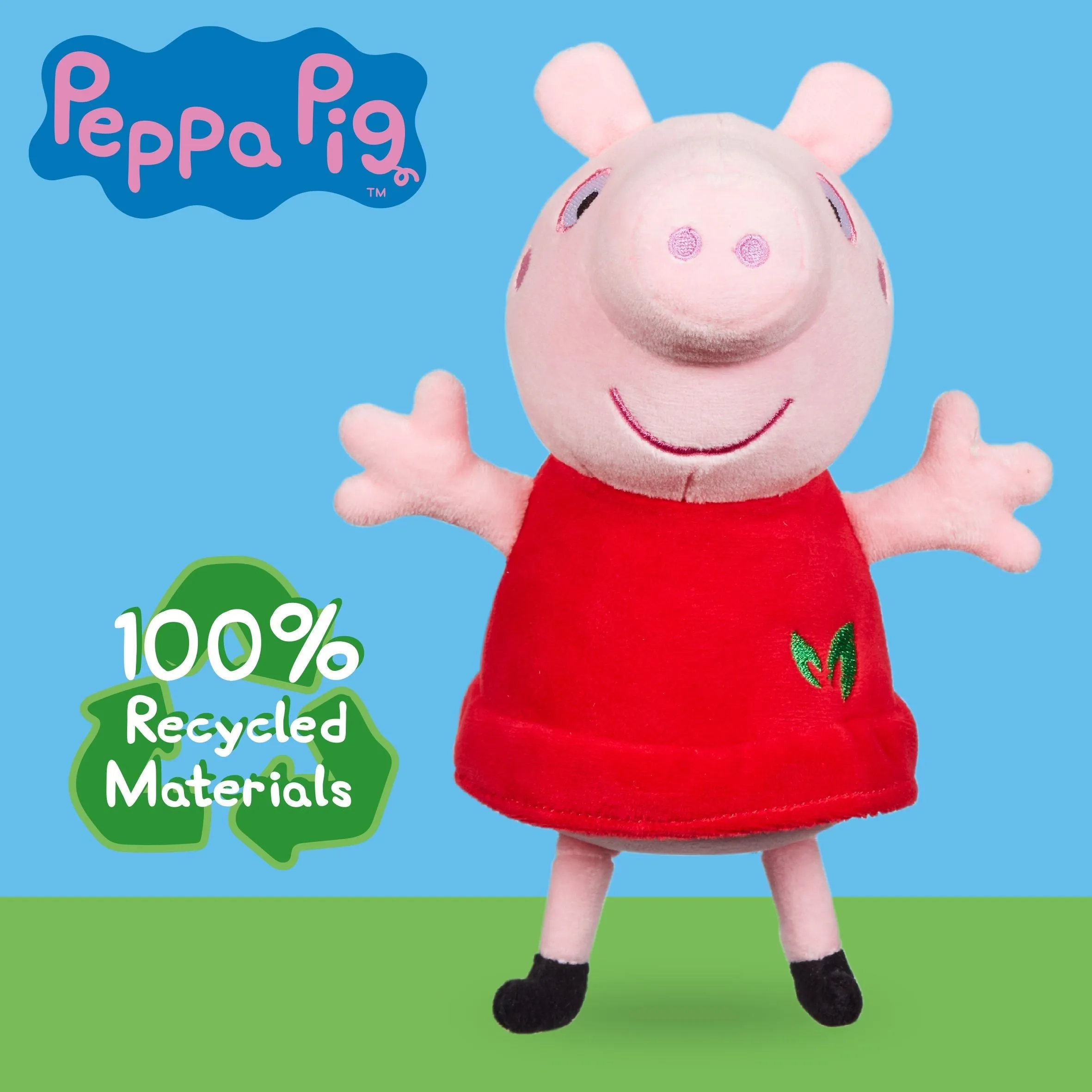 Peppa Pig Eco Plush Red Dress Peppa