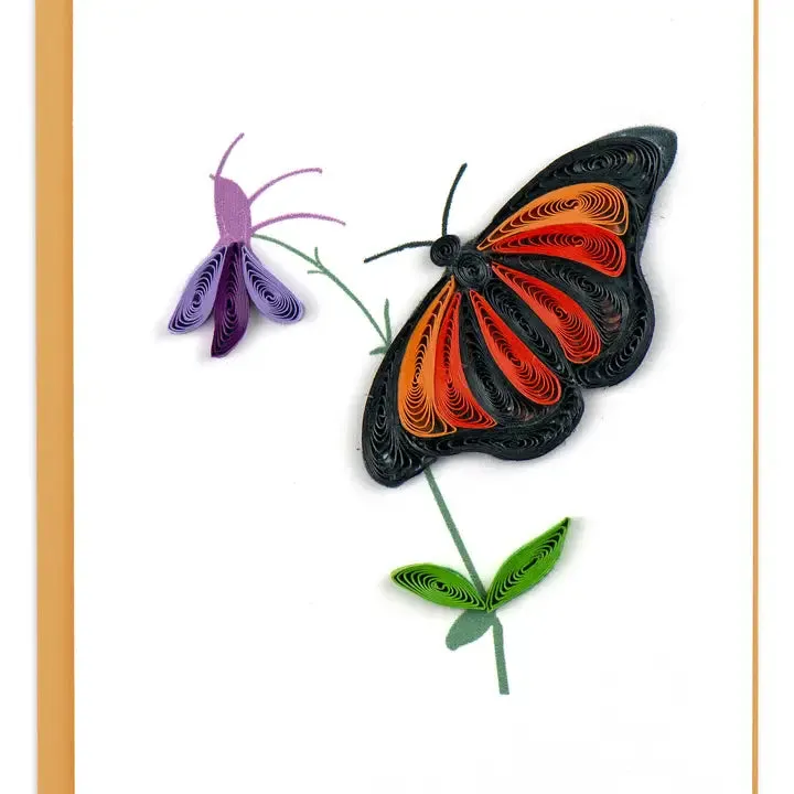 Quilling Monarch Note Card