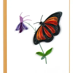 Quilling Monarch Note Card
