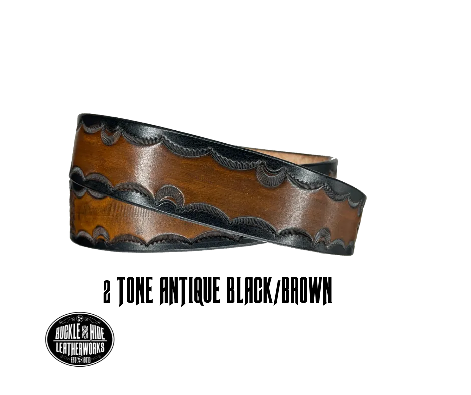 "The Gatlinburg" Name Leather Belt