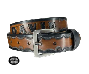 "The Gatlinburg" Name Leather Belt