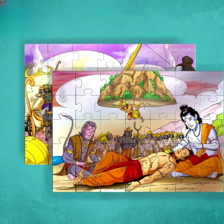 Ramayan Jigsaw Puzzle - (Combo of 10) - Ravan Vadh and Sanjivani
